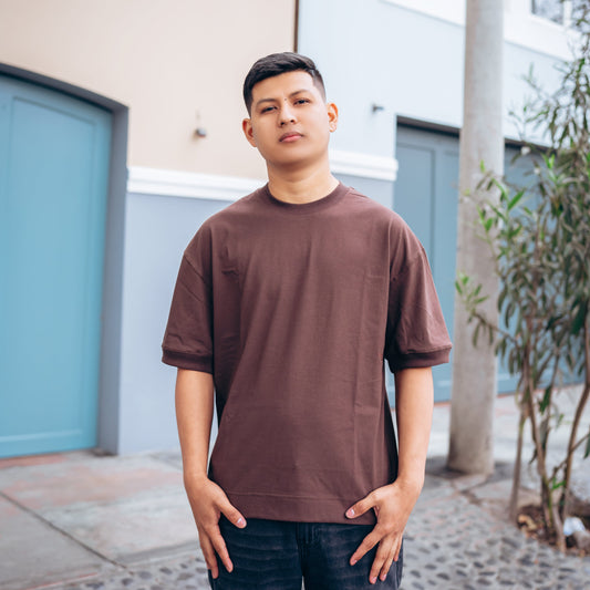 T-Shirt Earth Marrón