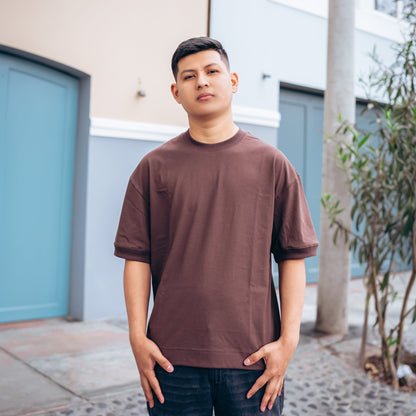 T-Shirt Earth Marrón Boxy Fit