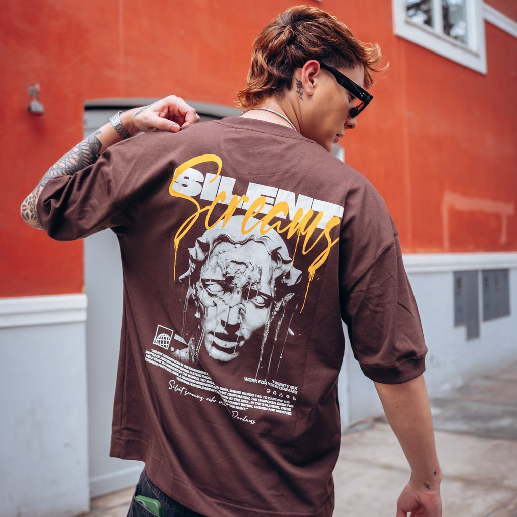 T-Shirt Earth Marrón