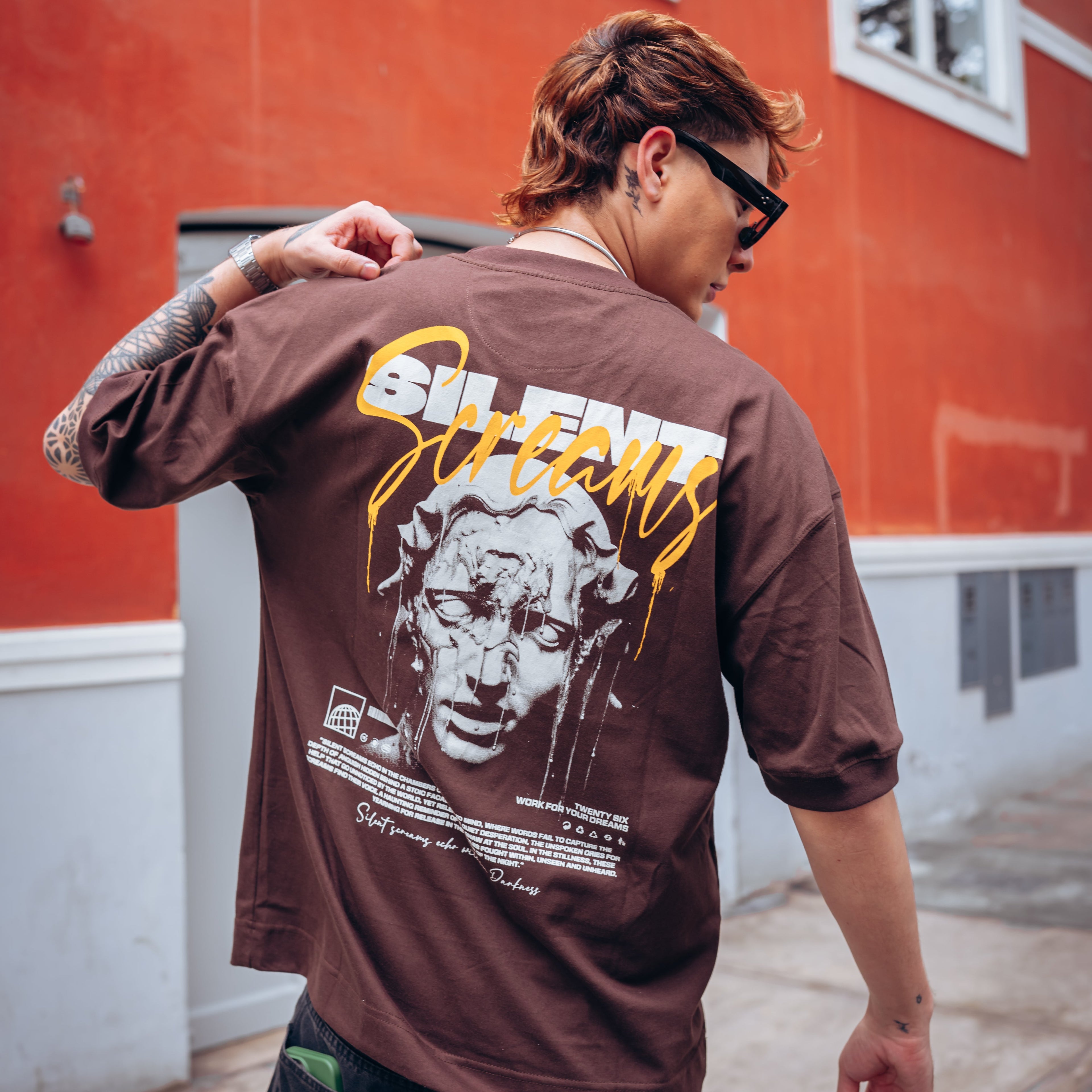 T-Shirt Earth Marrón