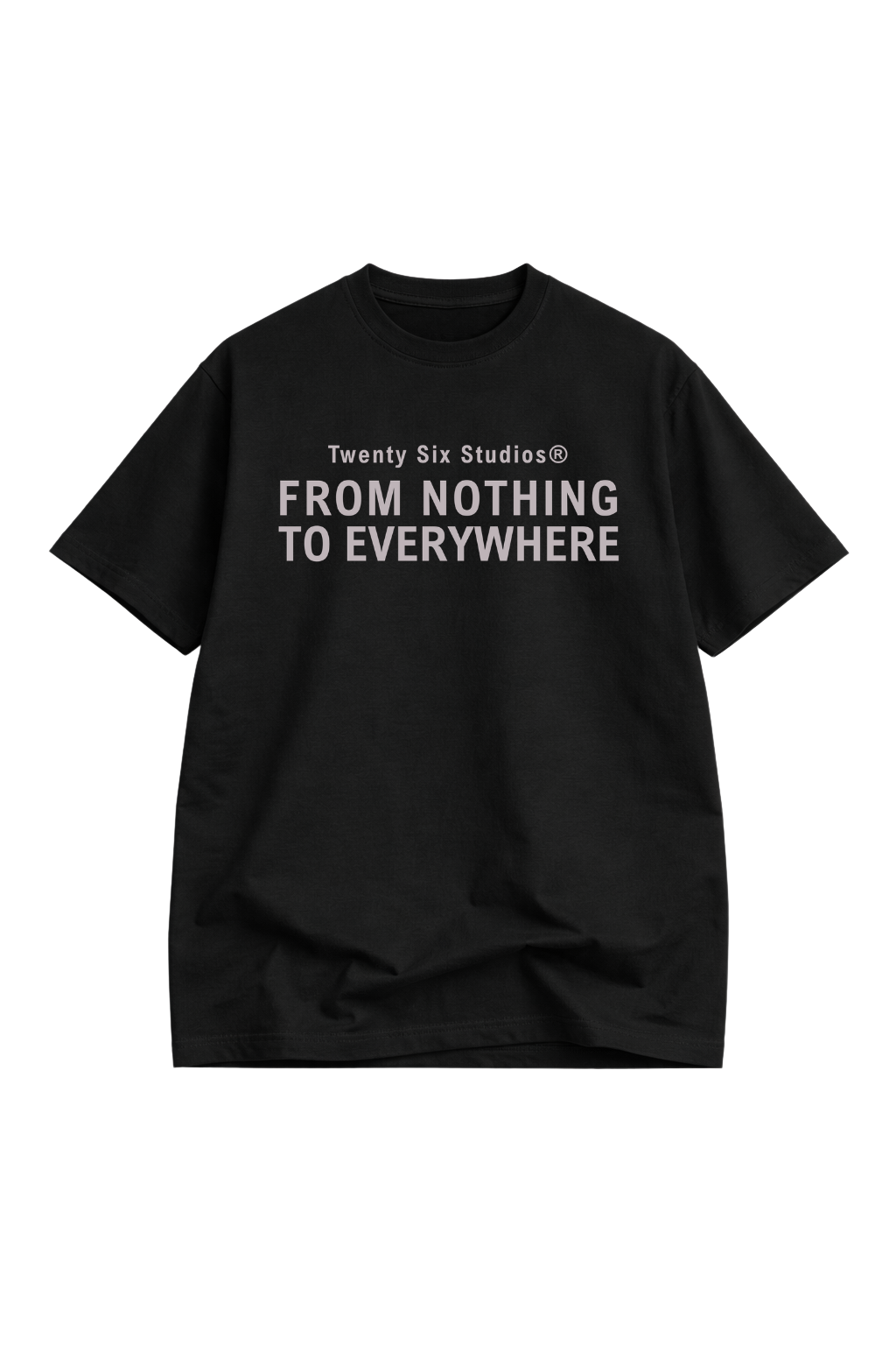 FROM NOTHING BLACK T-SHIRT
