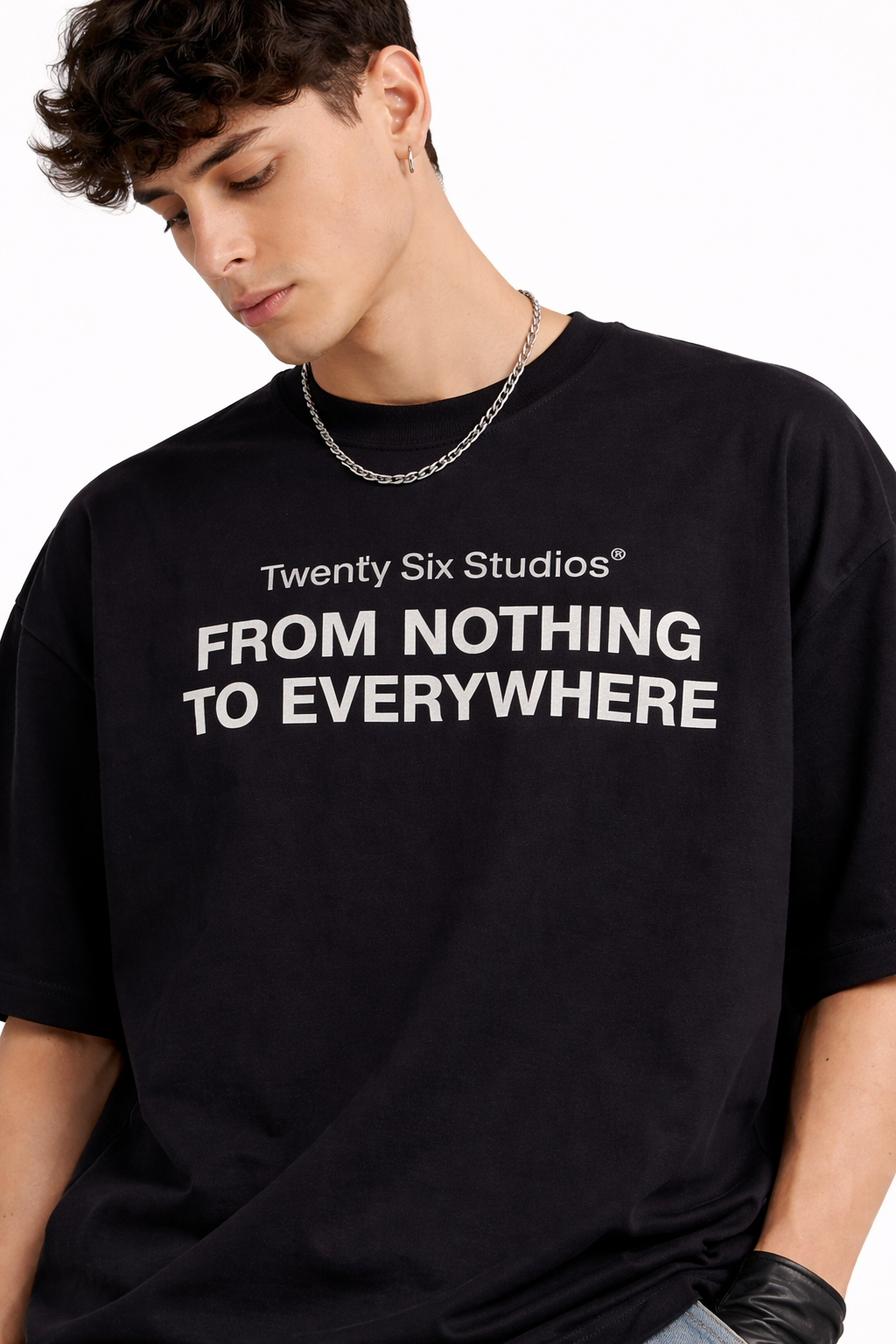 FROM NOTHING BLACK T-SHIRT