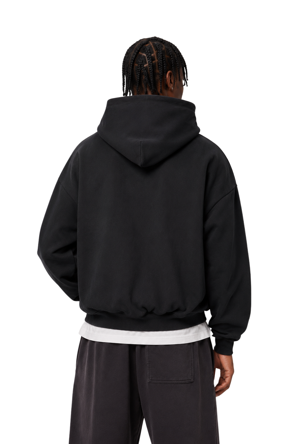 ESSENTIAL BLACK HOODIE