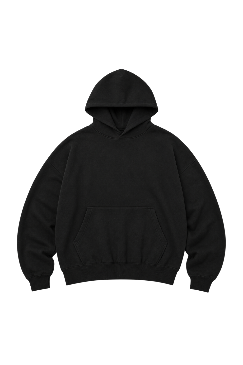 ESSENTIAL BLACK HOODIE