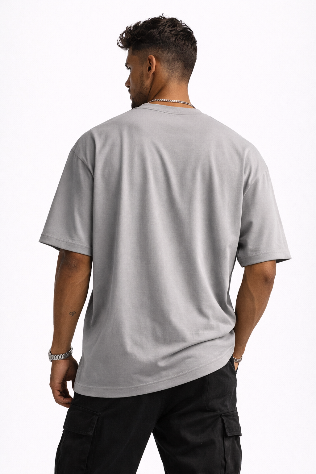 ESSENTIAL LEAD SILVER T-SHIRT